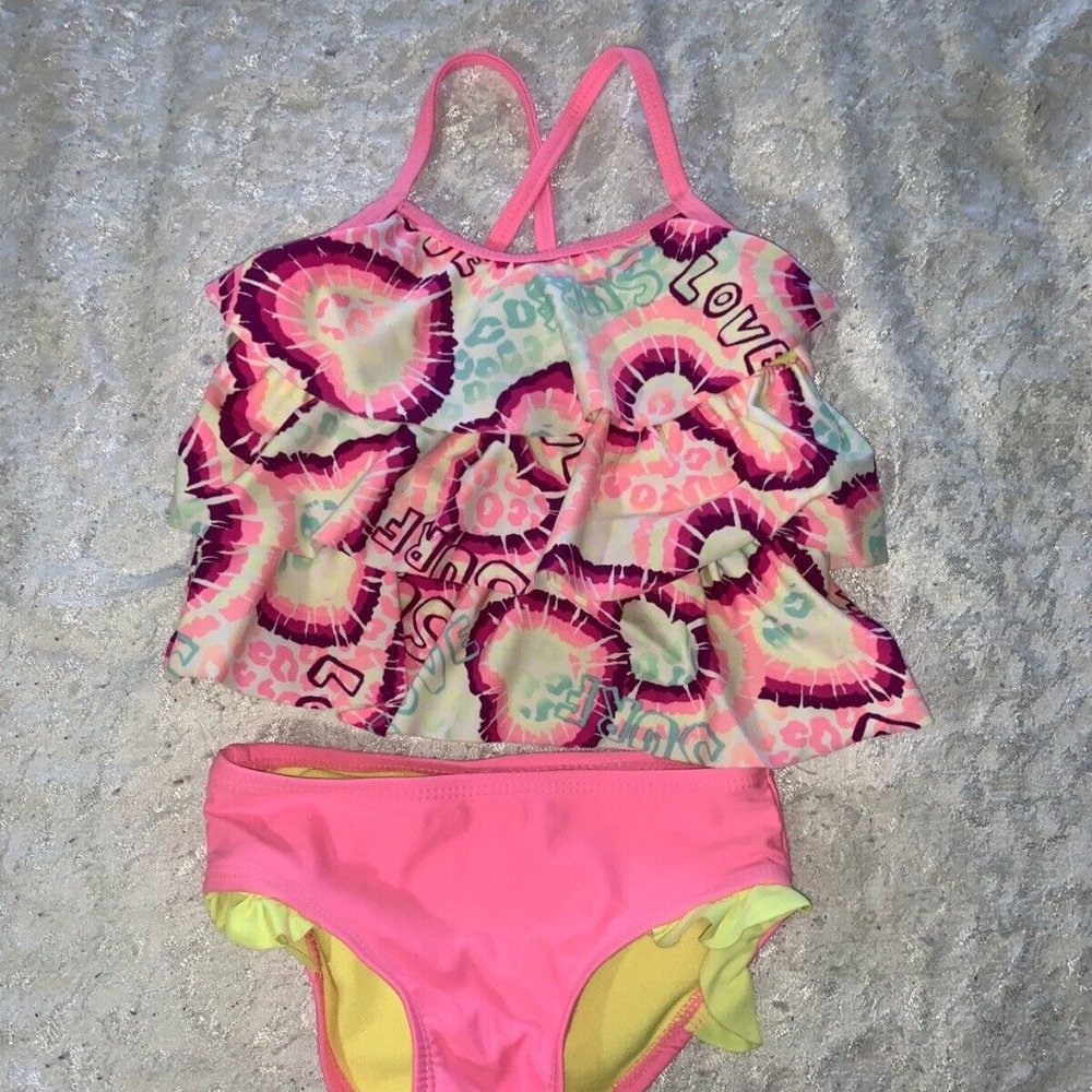 Breaking Waves girls swimsuit size 2T tye dye 2 pc